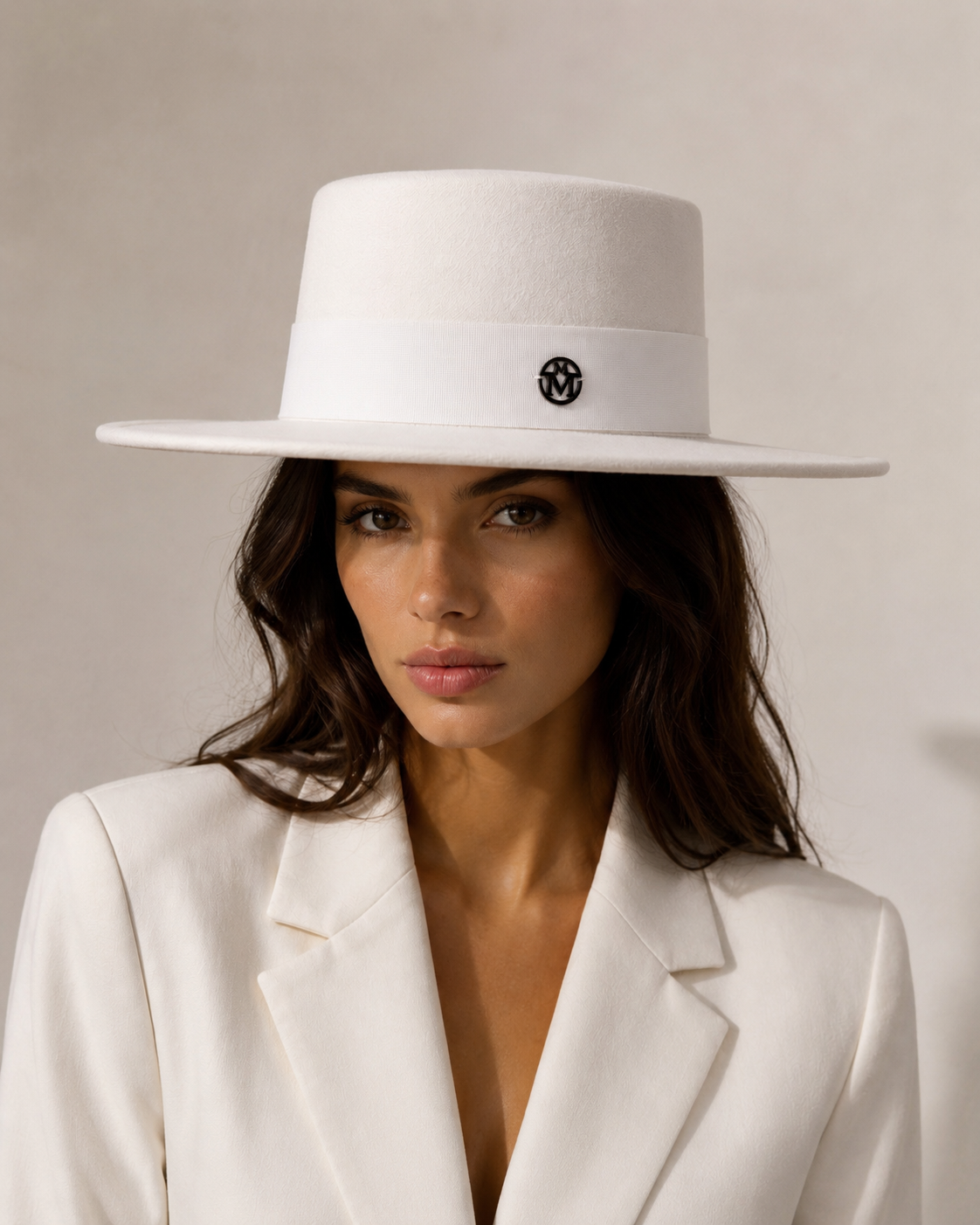 L'Authentique — Fedora en feutre blanc